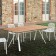 Table Rectangulaire L200cm Plateau Teck Radice Quadra Fast JardinChic