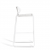 Tabouret de Bar Sandur Cordage Blanc Structure Blanc Oasiq Jardinchic