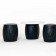 2 Hocker Skull schwarz, 1 Tabelle Skull schwarz Bein und Tablett Skull HPL weiß MyYour JardinChic