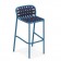 Tabouret Haut Yard Bleu/Tissu Bleu Emu Jardinchic