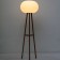 Lampadaire Babà Hêtre Iroko Foncé Serralunga Jardinchic